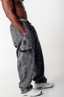 Calça Cargo Jeans Estonado Buly Classic Black