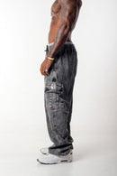 Calça Cargo Jeans Estonado Buly Classic Black