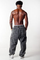 Calça Cargo Jeans Estonado Buly Classic Black