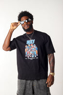 Camiseta Oversized Buly Art My Family Black