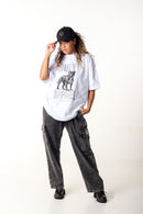 Camiseta Oversized Buly Art Staff Lovers Off White