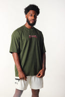 Camiseta Oversized Buly Art Storm Army Green