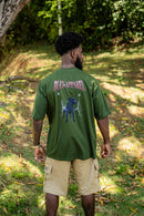 Camiseta Oversized Buly Art Storm Army Green